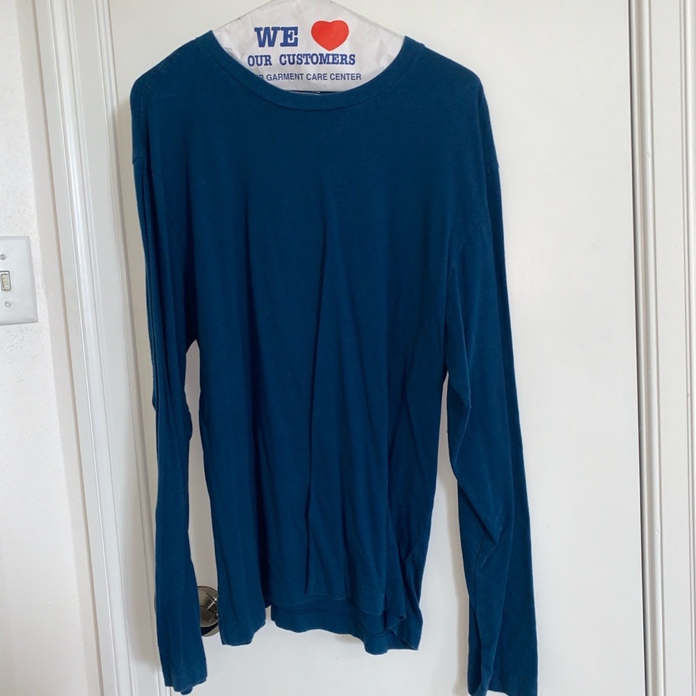 Old Navy Mens Navy Long Sleeve Shirt